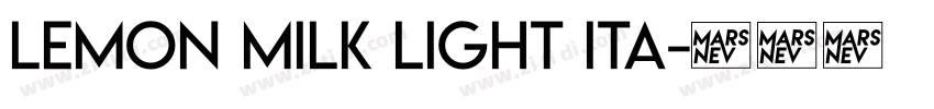 LEMON MILK Light Ita字体转换 LEMON MILK Light Ita字体转换